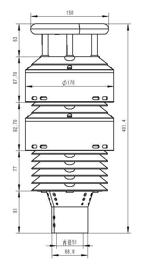 一體化負氧離子傳感器