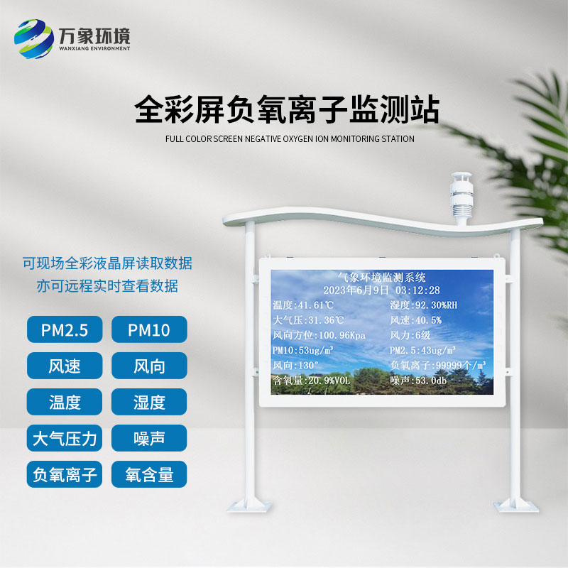 全彩屏一體化負(fù)氧離子監(jiān)測(cè)站對(duì)于公園景區(qū)有什么幫助？
